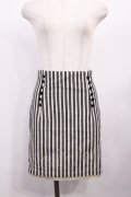 Fi.n.t / ストライプスカート Free オフ/ブラック H-26-02-06-1009-CA-SK-NS-ZH