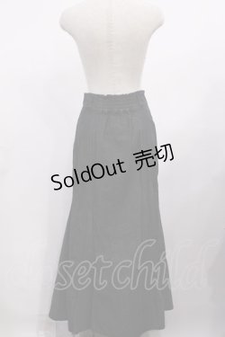 画像2: axes femme / 刺繍入デニムマーメイドスカート M ブラック H-26-02-06-1011-AX-SK-NS-ZH