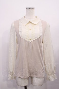 画像1: axes femme / ヨーク切替トップス M ピンク H-26-02-06-1016-AX-TO-NS-ZH