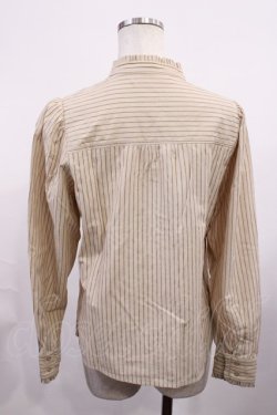 画像2: Fi.n.t / フリル使いスタンドカラーシャツ Free BEIGE×BR H-26-02-06-1022-CA-BL-NS-ZH