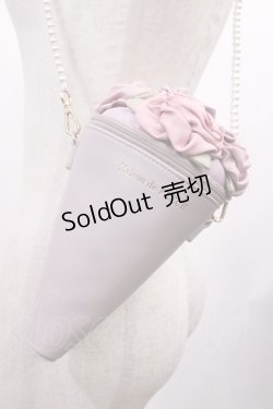 画像2: Maison de FLEUR / ブーケショルダーバッグ  ラベンダー H-26-02-06-1030-LO-BG-NS-ZH