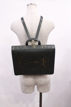 画像1: axes femme / 洋書風デザインサッチェルバック  グリーン H-26-02-06-1031-AX-BG-NS-ZH