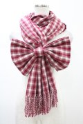 m petit by misako / AMフハクリボンチェックST  レッド H-26-02-06-014-LO-ZA-NS-ZH