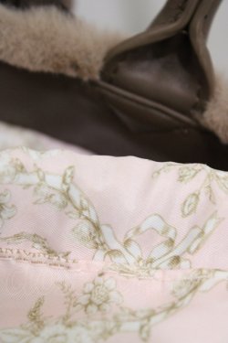 画像3: m petit by misako / NINA'Sコラボ リボンファーバッグ  ブラウン H-26-02-06-018-LO-BG-NS-ZH