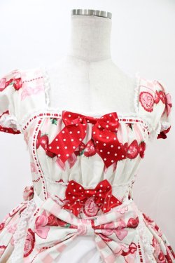 画像4: Dream Lolita / Strawberry Cream ジャンパースカート S オフ H-26-02-06-019-0-OP-NS-ZH
