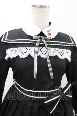 画像4: BABY,THE STARS SHINE BRIGHT / Love and Cherish youスクールワンピース Free ブラック H-26-02-06-020-BA-OP-NS-ZH