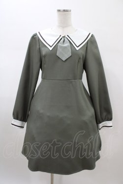 画像1: Amavel / タイ付きセーラーワンピース Free グリーン H-26-02-06-024-CA-OP-NS-ZH