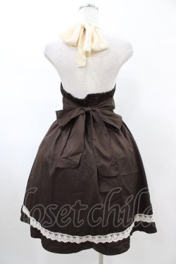 画像2: axes femme POETIQUE / バラ刺繍ジャンパースカート M ブラウン H-26-02-06-028-AX-OP-NS-ZH