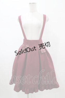 画像1: Amavel / サスペンダースカート Free ワイン H-26-02-06-032-CA-SK-NS-ZH