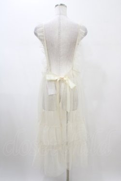 画像2: m petit by misako / TT*AOKドットリボンエプロン L 生成り H-26-02-06-034-LO-OP-NS-ZH