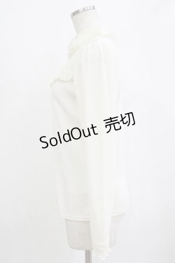 画像2: axes femme / シフォン薔薇装飾カットプルオーバー Free オフ H-26-02-07-031-AX-TO-NS-ZH