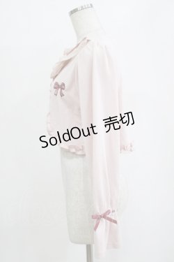 画像2: axes femme / リボン刺繍レースフリルボレロ M ピンク H-26-02-07-032-AX-TO-NS-ZH