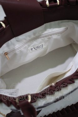 画像3: axes femme / ビッグリボンファーバッグ  ワイン H-26-02-07-035-AX-BG-NS-ZH