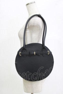 画像1: m petit by misako / AMサークルリボントート  ブラック H-26-02-07-037-LO-BG-NS-ZH