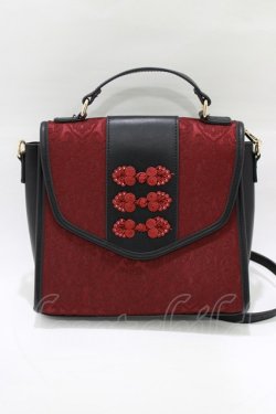 画像2: axes femme POETIQUE / チャイナ釦デザインバッグ  ワイン H-26-02-07-041-AX-BG-NS-ZH