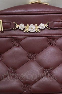 画像5: axes femme / 薔薇刺繍キルトショルダー  ワイン H-26-02-07-045-AX-BG-NS-ZH