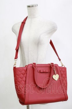 画像1: m petit by misako / サンリオコラボ AMキルティング2WAYバッグ  レッド H-26-02-07-047-LO-BG-NS-ZH