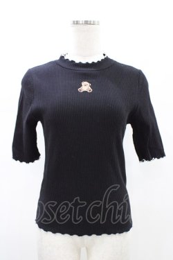 画像1: Candy Stripper / BEAR RIB   ブラック H-26-02-07-1035-PU-TO-KB-ZH