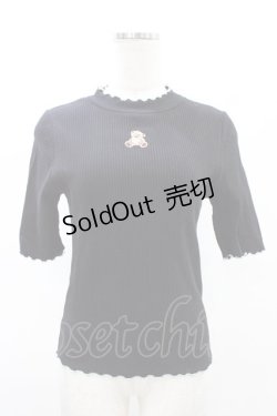 画像1: Candy Stripper / BEAR RIB   ブラック H-26-02-07-1035-PU-TO-KB-ZH