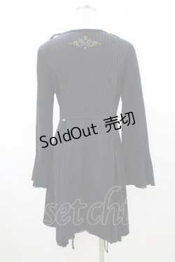 画像2: Ozz oneste / フラッフィーリブカーディガン  ブラック H-26-02-07-1037-OO-TO-KB-ZH