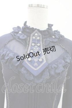 画像3: Ozz oneste / フリルハイネックカットソー  ネイビー H-26-02-07-1041-OO-TO-KB-ZH