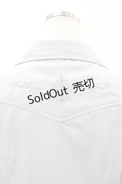 画像3: Rozen Kavalier / バック刺繍ブラウス  サックス H-26-02-07-1046-OO-BL-KB-ZH