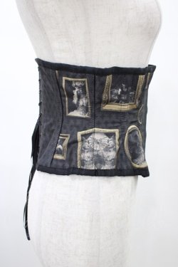 画像3: abilletage / Frameミニショートコルセット 4 黒 H-26-02-07-1006-GO-ZA-AK-ZH