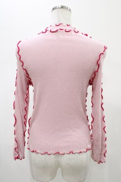 画像2: Candy Stripper / CANDY RIBトップス  ピンク H-26-02-07-1047-PU-TO-KB-ZH