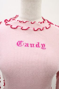 画像3: Candy Stripper / CANDY RIBトップス  ピンク H-26-02-07-1047-PU-TO-KB-ZH