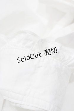 画像4: PEACE NOW / フリルスタンドカラーブラウス  ホワイト H-26-02-07-1048-PU-BL-KB-ZH