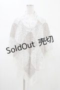 Rozen Kavalier / 透かし編みポンチョケープ  オフベージュ H-26-02-07-1049-OO-TO-KB-ZH
