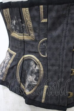 画像4: abilletage / Frameミニショートコルセット 4 黒 H-26-02-07-1006-GO-ZA-AK-ZH