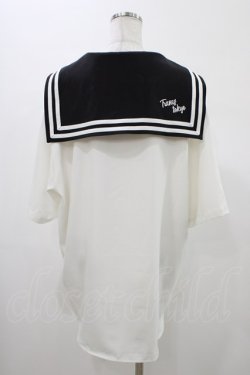 画像2: TRAVAS TOKYO / セーラーカラーシャツ  ホワイト H-26-02-07-1050-PU-TO-KB-ZH