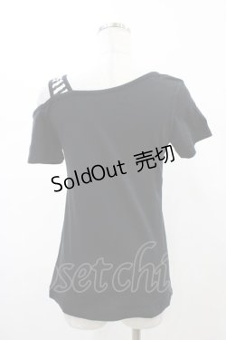 画像2: PEACE NOW / アシメショルダーカットソー  ブラック H-26-02-07-1054-PU-TO-KB-ZH