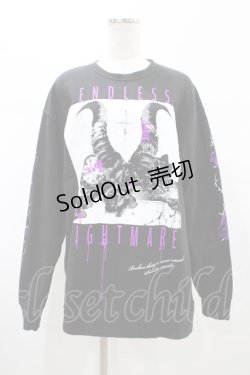 画像1: SEX POT ReVeNGe / プリントスウェットトップス  ブラック H-26-02-07-1055-SP-TO-KB-ZH