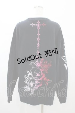 画像2: SEX POT ReVeNGe / プリントスウェットトップス  ブラック H-26-02-07-1056-SP-TO-KB-ZH