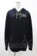 画像1: SEX POT ReVeNGe / チェーンフードZIPパーカー  ブラック H-26-02-07-1060-SP-TO-KB-ZH (1)