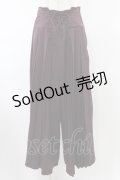 Rozen Kavalier / プリーツワイドパンツ  ボルドー H-26-02-07-1009-OO-PA-KB-ZH