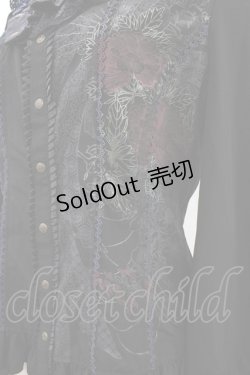 画像5: Ozz oneste / 着物衿ブラウス  ブラック×ネイビー H-26-02-07-1011-OO-BL-KB-ZH