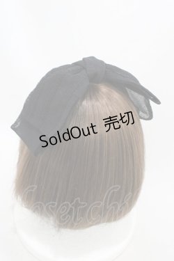 画像2: Melody BasKet / Sugar powderリボンクリップ  ブラック H-26-02-07-1002-LO-AC-KB-ZH