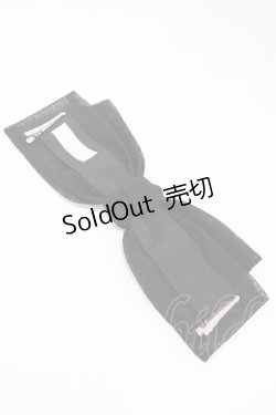 画像3: Melody BasKet / Sugar powderリボンクリップ  ブラック H-26-02-07-1002-LO-AC-KB-ZH
