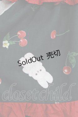 画像4: Chalmiere / チェリーバニー柄ワンピース M ブラック H-26-02-07-006-0-OP-NS-ZH