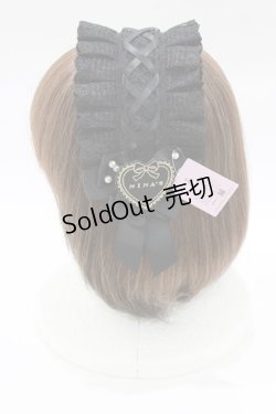 画像2: m petit by misako / AM*NIPLヘッドドレス  ブラック H-26-02-07-070-LO-AC-NS-ZH