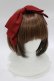 画像1: axes femme kawaii / 斜めリボンカチューシャ  ワイン H-26-02-07-076-AX-AC-NS-ZH (1)