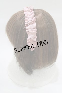 画像2: m petit by misako / ギャザーリボンカチューシャ  ピンク H-26-02-07-079-LO-AC-NS-ZH