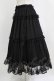 画像2: m petit by misako / サテンキリカエペチスカート L ブラック H-26-02-07-007-LO-SK-NS-ZH (2)