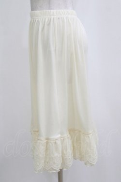 画像2: axes femme / レース重ねペチスカート M 生成り H-26-02-07-016-AX-SK-NS-ZH