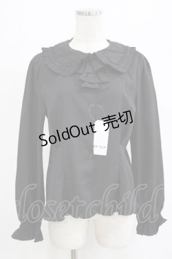 画像1: CHIP CLIP / WonderTeaParty/ブラウス＆ヘッドドレスセット L ブラック H-26-02-07-021-PU-BL-NS-ZH