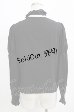 画像3: Eri Aino's Collection / シャーロットの水曜日ブラウス L ブラック H-26-02-07-022-PU-BL-NS-ZH