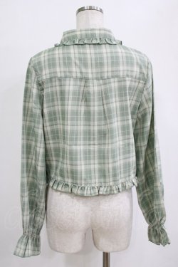 画像3: axes femme / ショート丈ドロストブラウス Free ミント H-26-02-07-026-AX-BL-NS-ZH